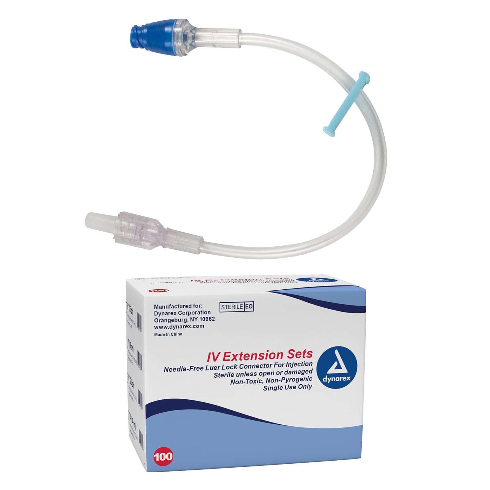 Amazon.com: Dynarex 7062 IV Extension Set with NeedleFRee Ll